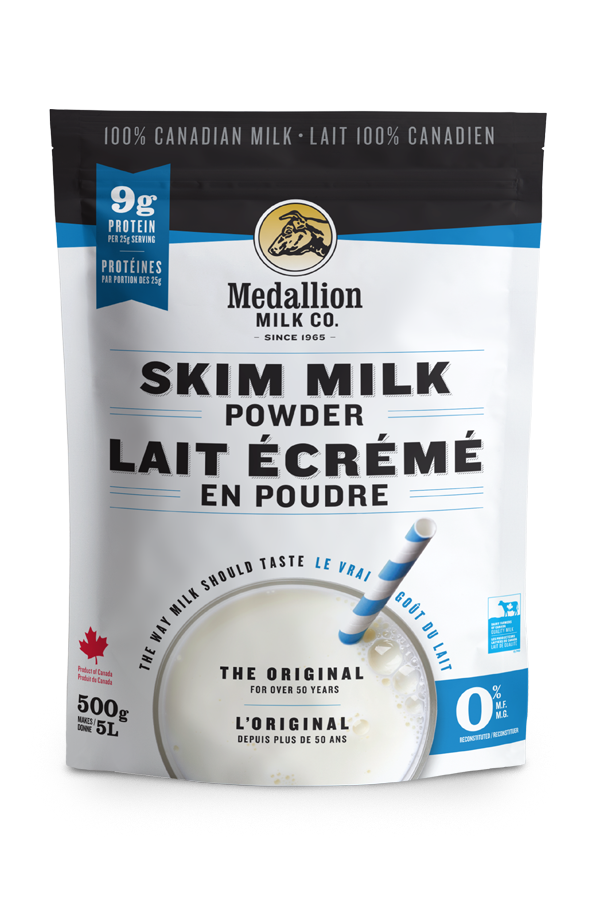 Medallion Milk, 100% Canadian-made quality dry milk powder.